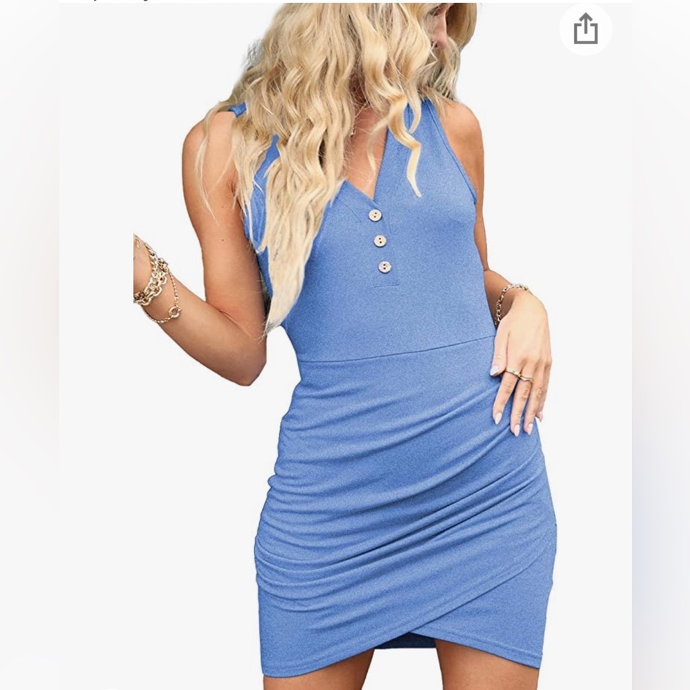 Deep self blue dress